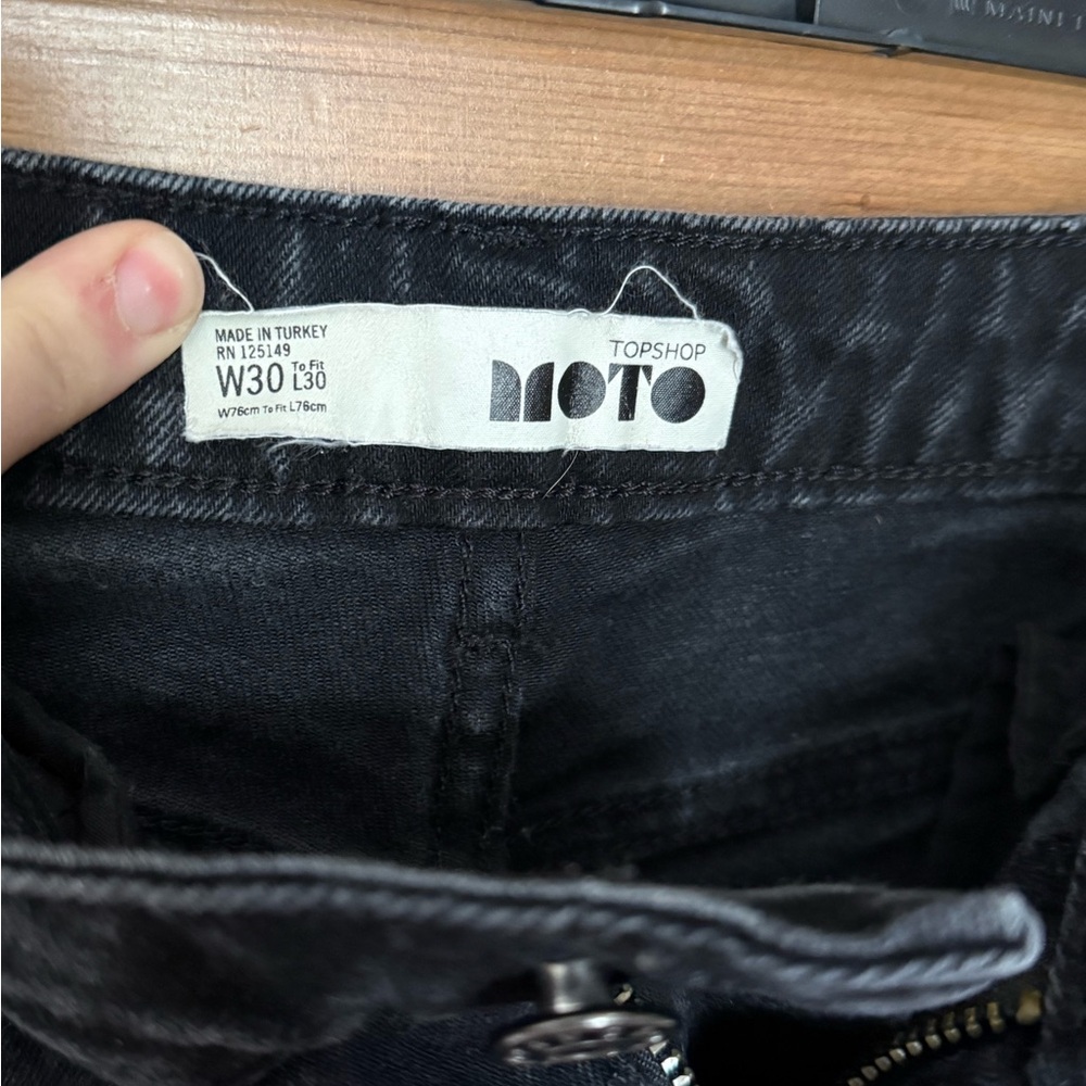 Topshop Moto Dark Denim Pants